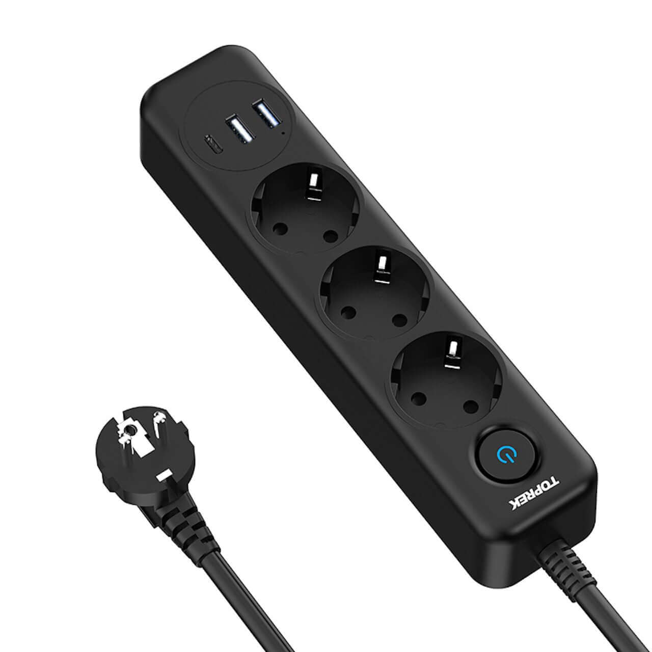 TP-FD3U3E-PD | Slim power strip with USB-A &amp; USB-C fast charging