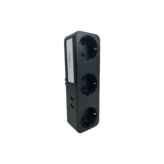 TP-WB2U3E Kompakt-Steckdosenleiste – 3× EU + 2× USB | Sicher. Praktisch. Platzsparend.