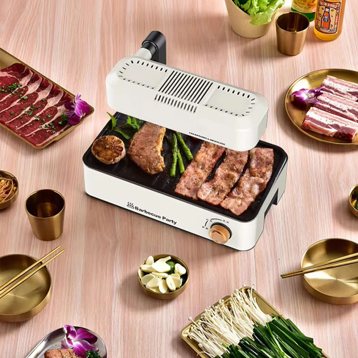 LY-6030 Smokeless Infrared Grill | Compact. Foldable. Efficient.