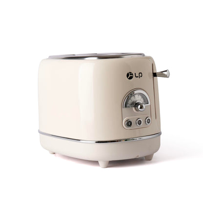 TO-0201 Retro Toaster – Pastell Edition | 2-Scheiben-Toaster im Vintage-Design, extra breite Schlitze, vielseitige Funktionen