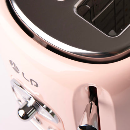 TO-0201 Retro Toaster – Pastell Edition | 2-Scheiben-Toaster im Vintage-Design, extra breite Schlitze, vielseitige Funktionen
